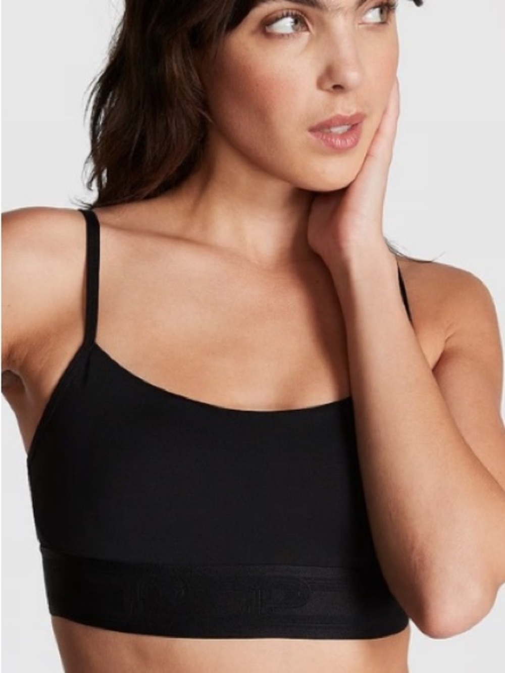 PINK Victoria's Secret Ultimate Scoop Sports Bra Black